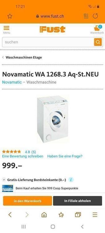 WA 1268.3 Aq-St.NEU - Mini lave-linge