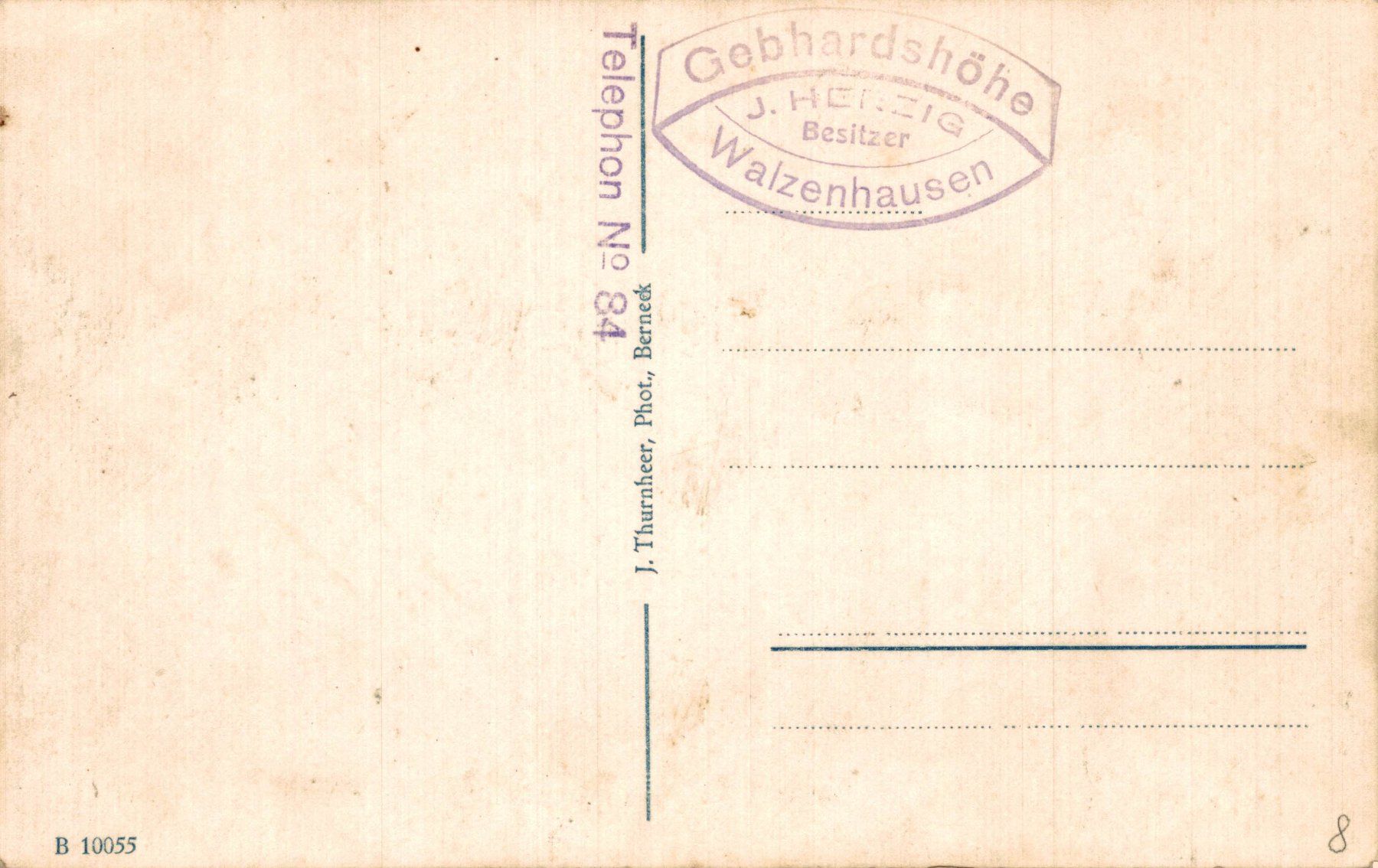 Cartoline postali: Walzenhausen. Gebhardshöhe – Usato da Bronschhofen venduto da Astore 1