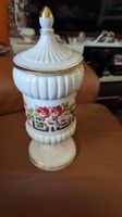Italienische Porzellanvase C.A.L Italy Lucca mit Deckel 40cm