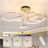 LED Deckenleuchte Deckenlampe Ringlampe 6 Ringe 145W dimmbar