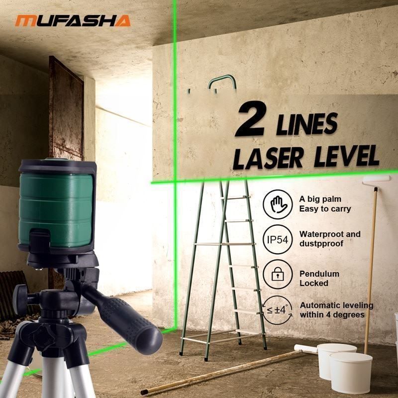 Misurare: mini niveau laser à 2 lignes, rouge,vert Mini-Lasernivellier – Nuovo e nell'imballaggio originale da Delemont venduto da Superchoice 6