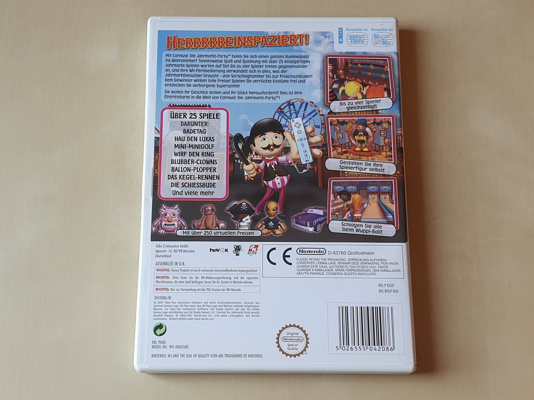 Nintendo Giochi: Carnival die Jahrmarkt Party – Usato da Stansstad venduto da collectorsshop 1