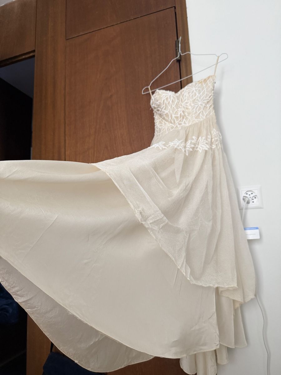 Vestiti: Antikes Kleid mit Bolero in Crème – Usato da Niederglatt ZH venduto da neunzehn82 6