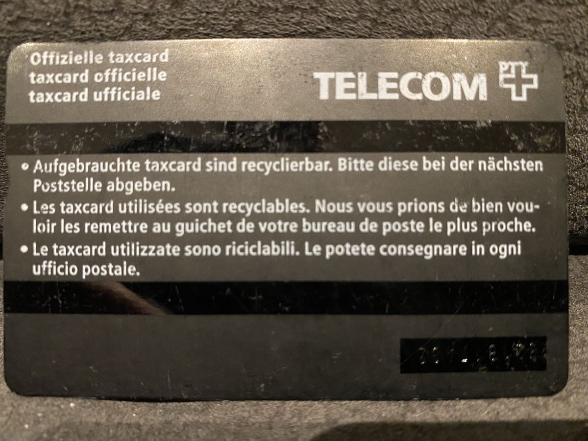 Schede telefoniche: Taxcard 521B – Usato da Lausanne venduto da babacard10 1