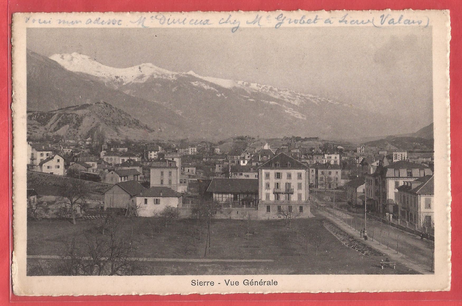 Ansichtskarten: Sierre - 1918 – Gebraucht aus Fislisbach von Porano