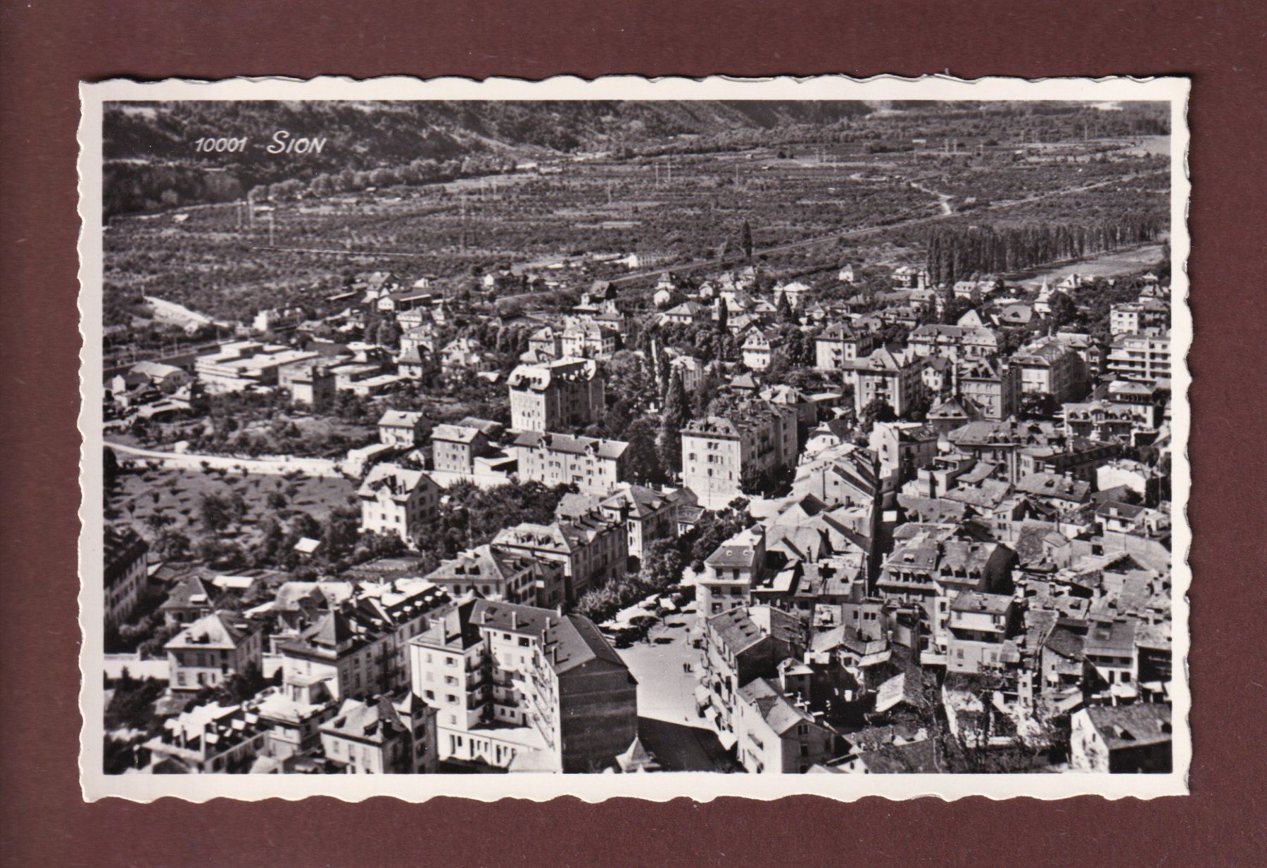 Cartoline postali: SION - Vue partielle – Usato da Pully venduto da nicecards
