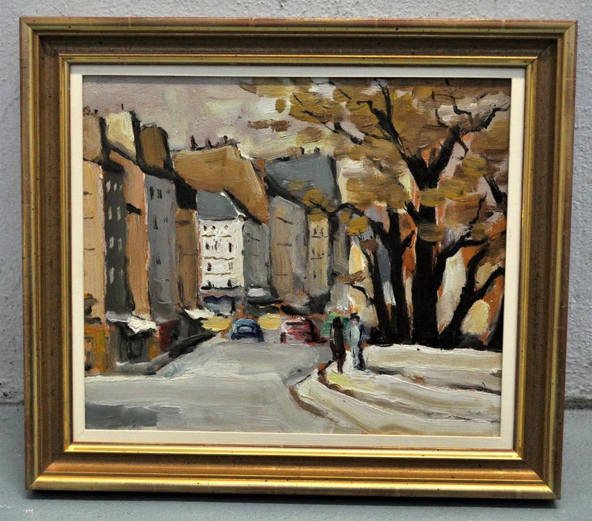 Tableau Ancien - Gouache De Raymond Vernet - Paysage D'Espagne Sur Panneau