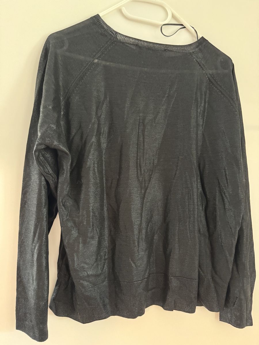 Zara Maglioni & Felpe: Schwarzer Pullover mit Foil, Zara, Gr. S, NEU! – Nuovo e nell'imballaggio originale da Küsnacht ZH venduto da ToddyGinger 3