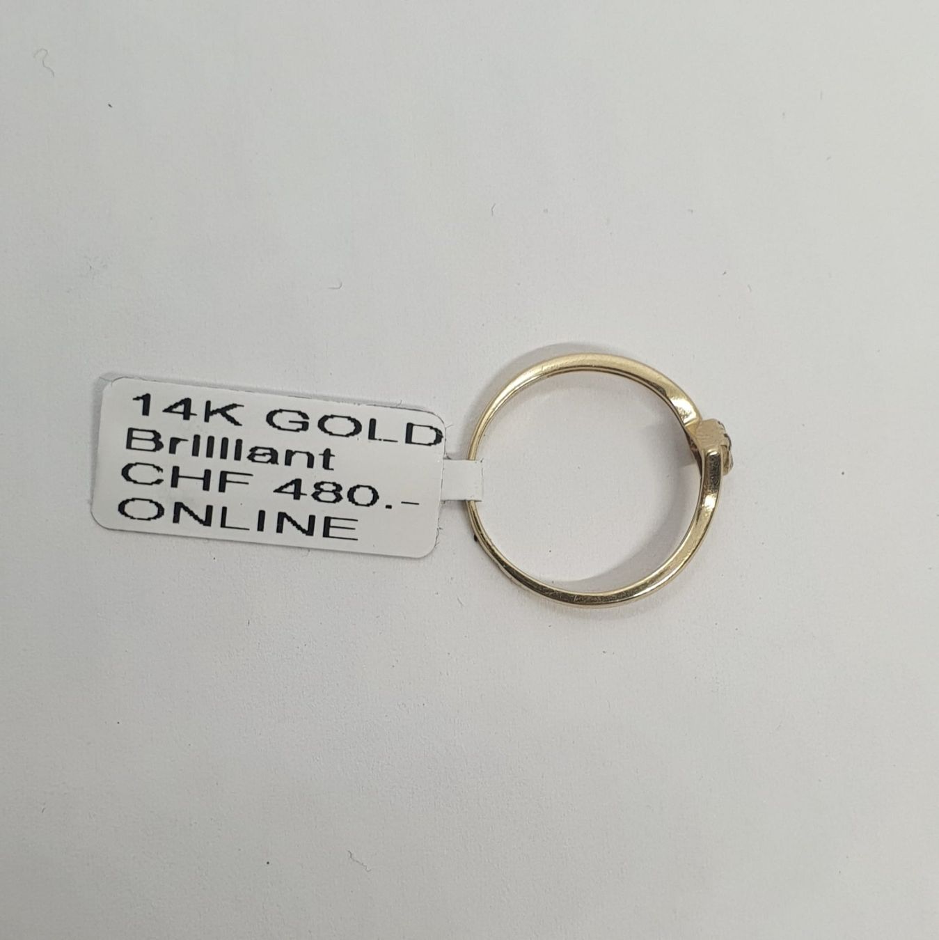 Anelli: Echt 14K Gold - Diamant Ring – Usato da Luzern venduto da Goldhaus-Luzern 1