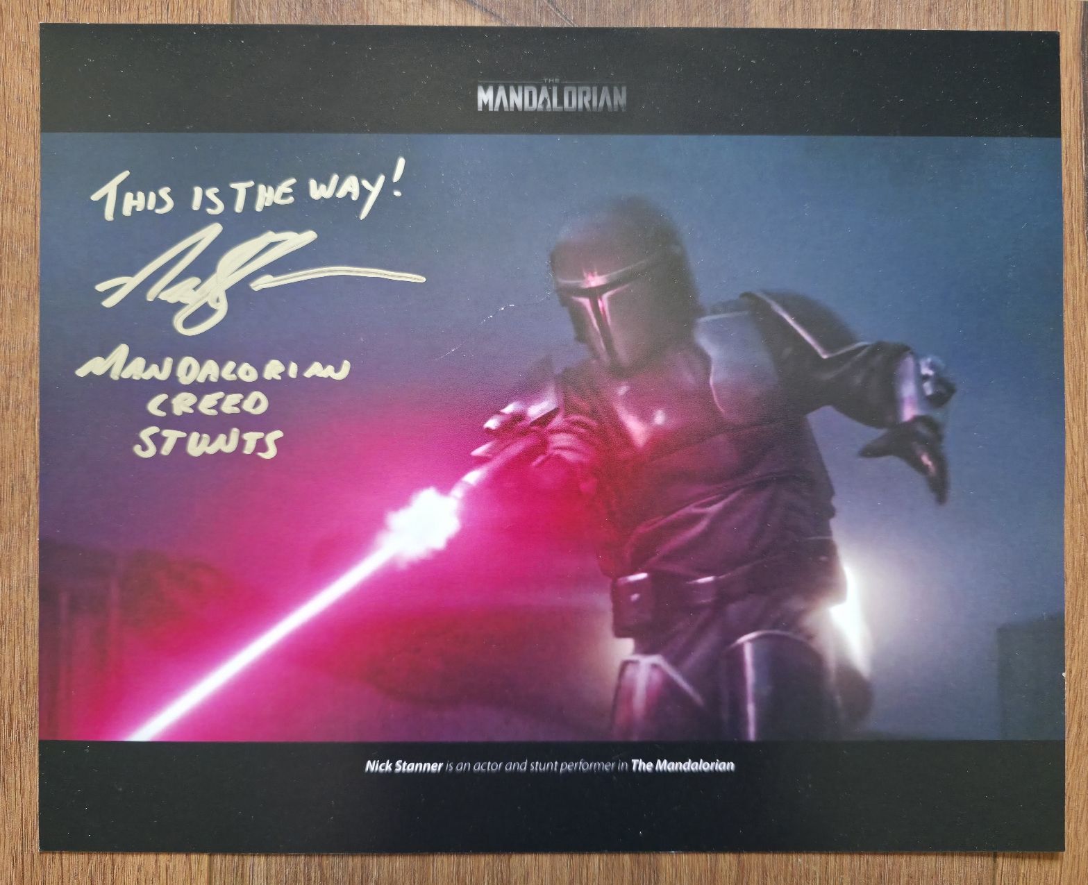 Autografi: Nick Stanner – The Mandalorian Autogramm – Nuovo (secondo la descrizione) da Rümlang venduto da Starlord_16