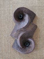 Brutalistische Keramik-Wandleuchte Mid-Century Vintage 60/70