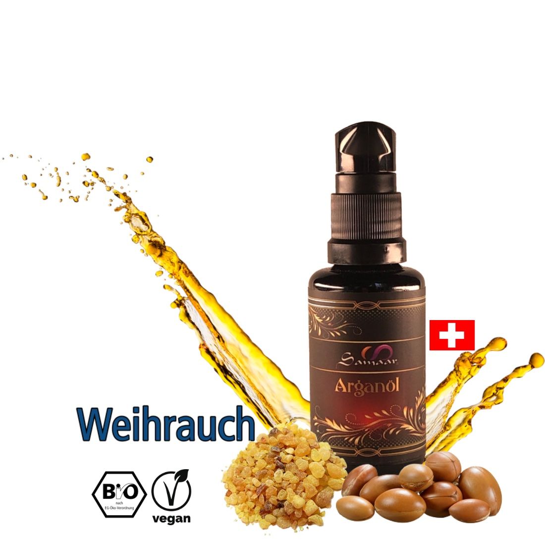 Cura del viso: Arganöl mit äth. Öl - Weihrauch 30ml – Nuovo e nell'imballaggio originale da Schiers venduto da Heluma