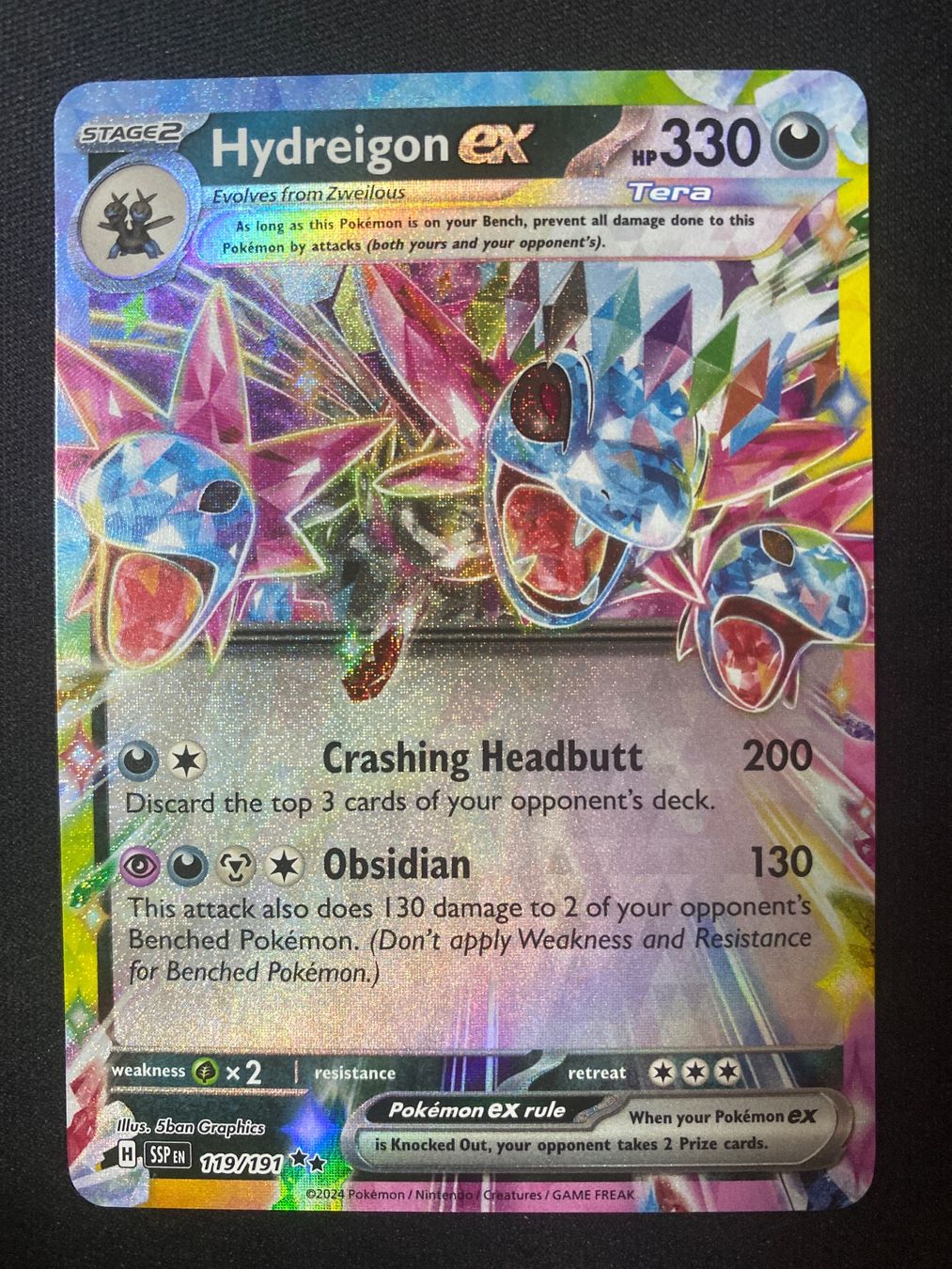Hydreigon ex 119 Trikephalo ex Surging Sparks EN (Neu (gemäss