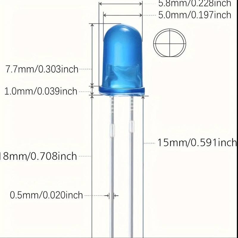 Elektronikbauteile: LED-BOX 500 LED, 5mm – Neu (gemäss Beschreibung) aus Luzern von Salefactory 1