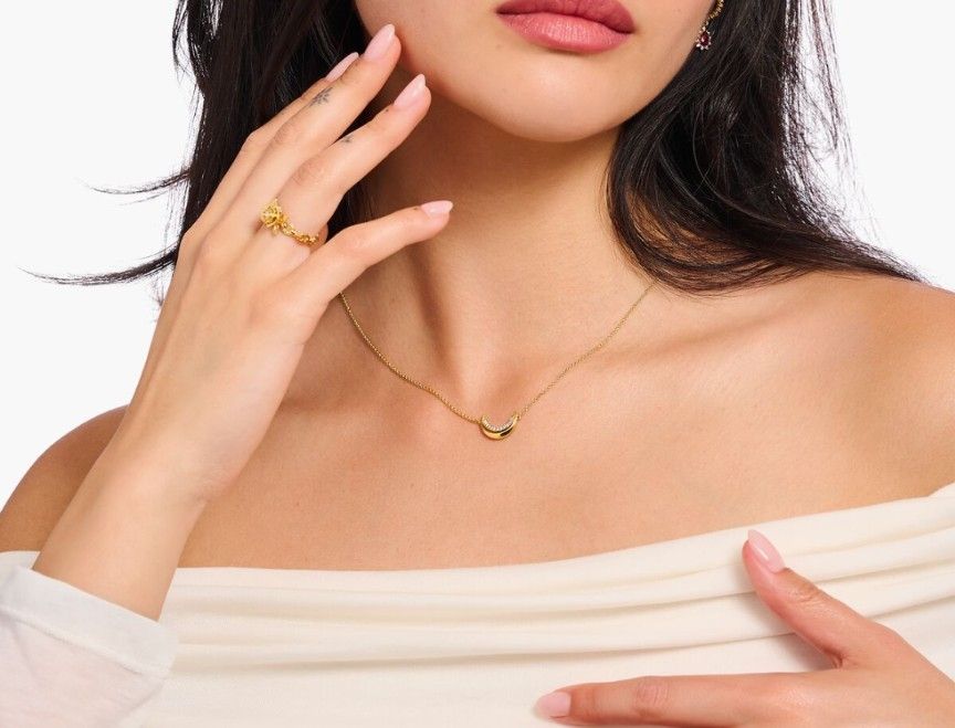 Catenine: Thomas Sabo Halskette Mond Neu – Nuovo e nell'imballaggio originale da Kloten venduto da Pandora123 1
