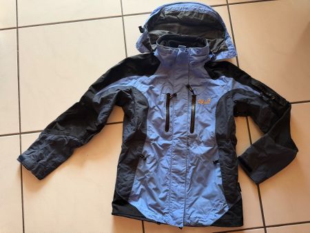 Jack Wolfskin Regenjacke  blau-schwarz Gr. S