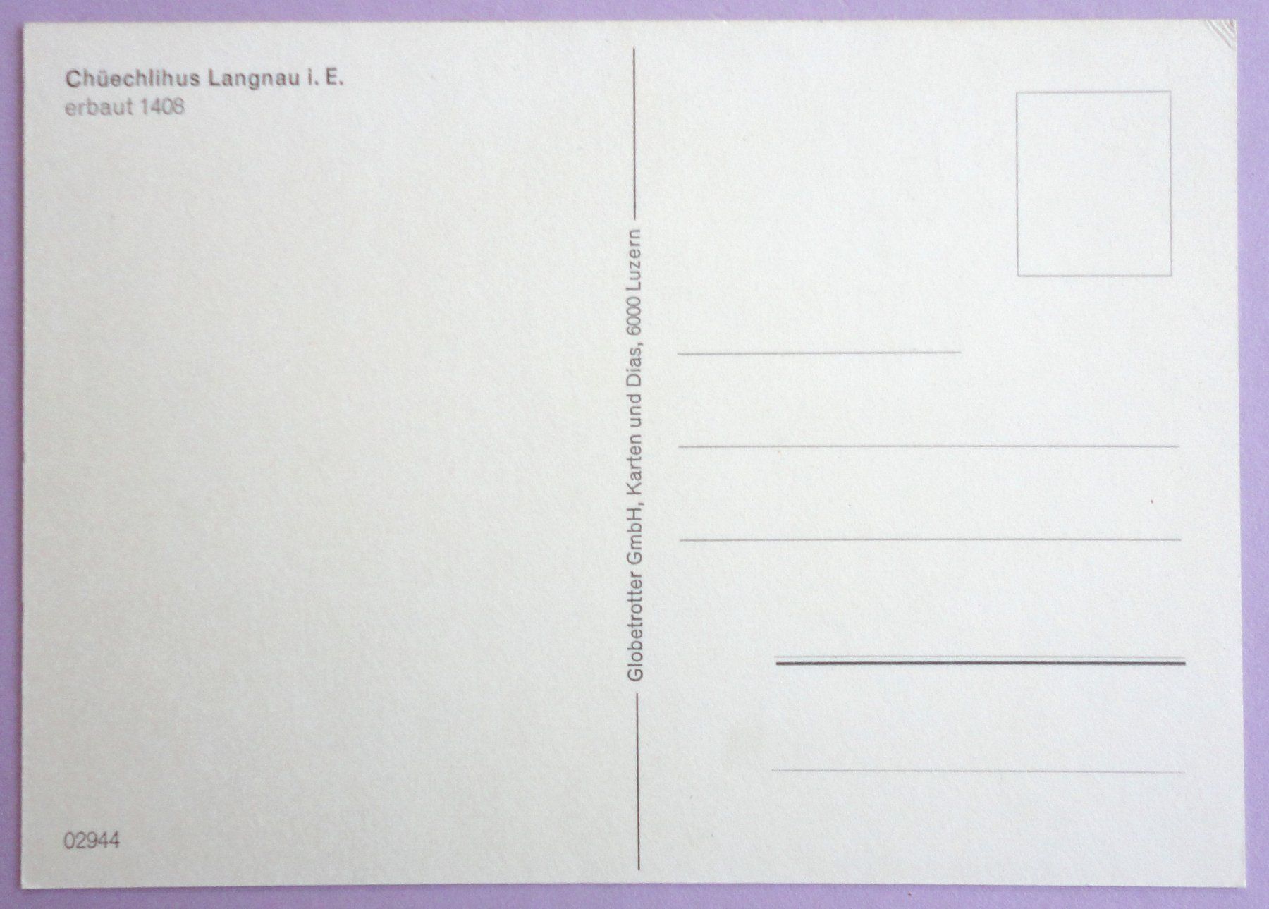 Cartes postales: Chüechlihus Langnau i. E. – D'occasion à Fétigny par Billy2miny 1