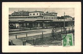 AK Romanshorn, Flusspartie am Bahnhof