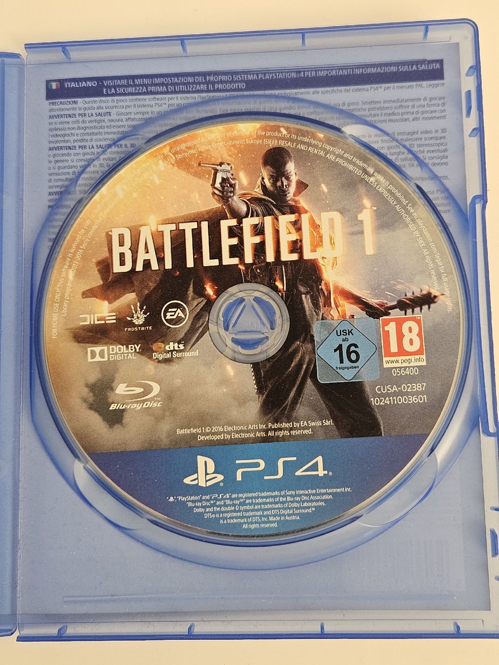 Sony Giochi: Battlefield 1 - PS4 - Playstation Game – Usato da Oberdorf BL venduto da BaldenEagle 2