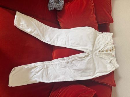 Sezane Le Brut Sexy White Denim Jeans Size 29