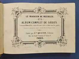 Album mit 330 lithographierten Abb. von Sitzmobiliar um 1850
