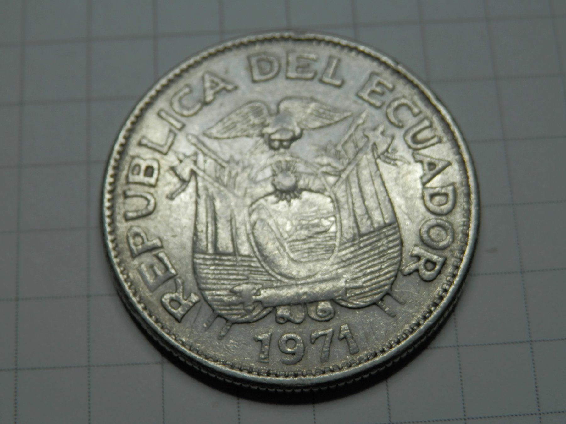Tutti le monete: Ecuador  1 Sucre, 1971 – Usato da Weiach venduto da weiach81