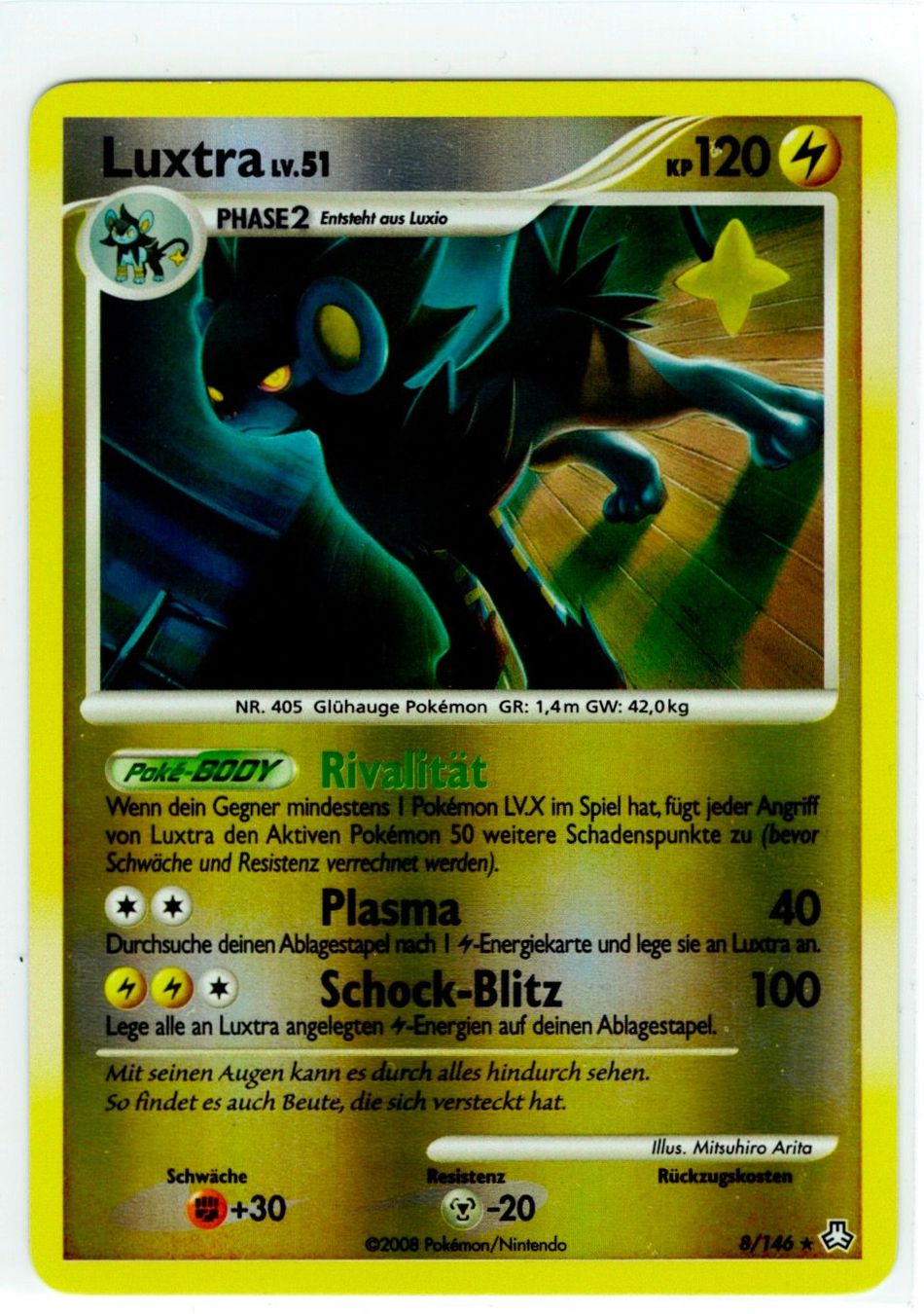 Pokémon Carte collezionabili: Luxtra Reverse Holo 8 – Usato da Zürich venduto da PACE79