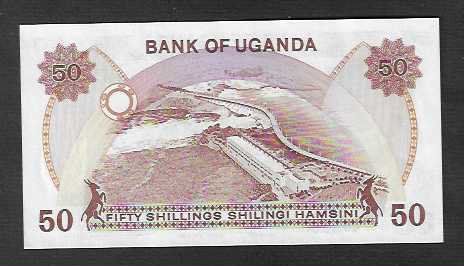 Banconote: Uganda  50  Shilingi  Bankfrisch – Nuovo (secondo la descrizione) da Gordola venduto da coinsandnotes 1