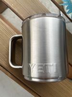 YETI Becher mit Deckel Edelstahl Silber guter Zustand