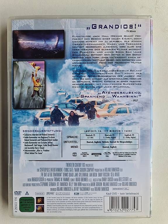 Tutti i DVDs: The Day After Tomorrow Original Kinofassung  Cham  – Usato da Cham venduto da trendman19 1