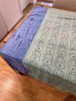 Blue and green beach towels