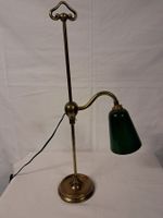 Antike Schreibtischlampe Messing - grün