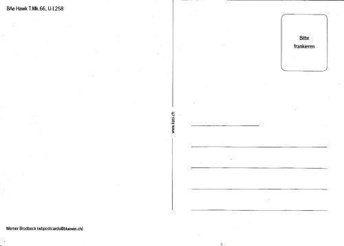 Cartoline postali: Postcard Swiss AF Hawk T.Mk.66 – Nuovo (secondo la descrizione) da Basel venduto da Dogana 1