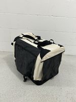 Transporttasche für Haustiere beige schwarz