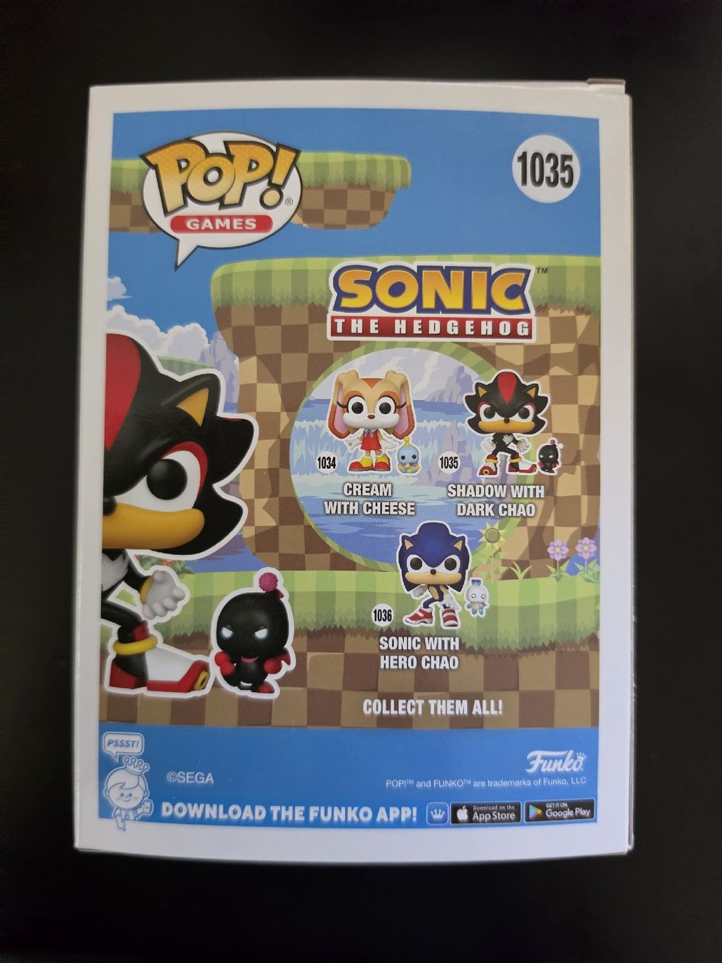 Funko Statuette: Funko Pop Sonic Shadow with Dark Chao 1035 OVP – Nuovo e nell'imballaggio originale da Wallisellen venduto da BaronesseLea 1