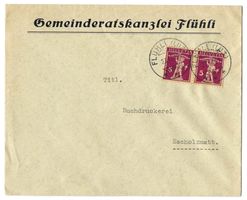 1929 Brief der Gemeindekanzlei Flühli Luzern mit Tellknaben