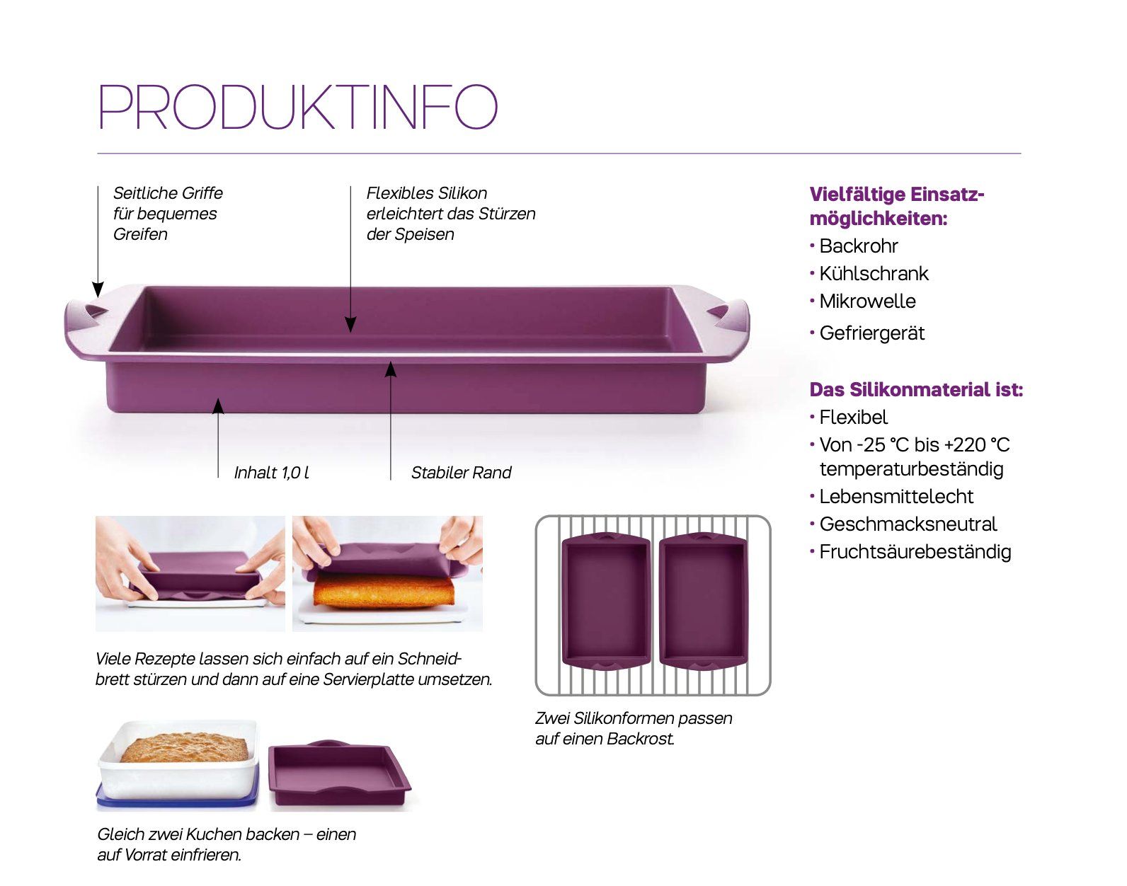 Tupperware Backformen: Tupperware - Silikon-Ecki-Form – Neu (gemäss Beschreibung) aus Kaufdorf von bambulka22 3