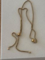 Luxus Elegante Edelsthal Kette mit Armband Farbe Gold