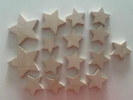 Sternen aus Eichenholz - Weihnachtsdeko - Adventsdekoration
