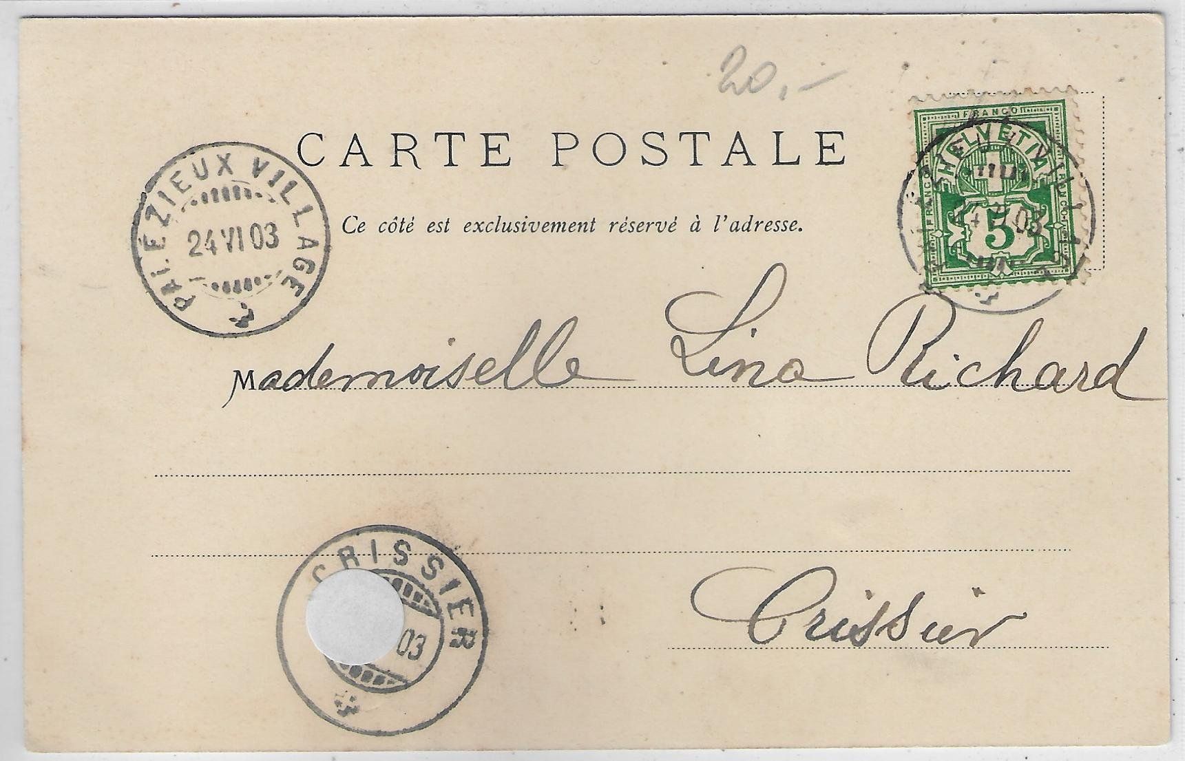 Cartoline postali: Oron-la-ville – Usato da Ettingen venduto da Kartenplanet 1