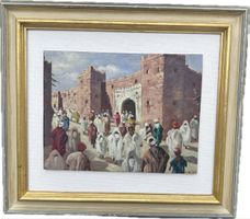 Tableau orientaliste | Huile sur bois signée