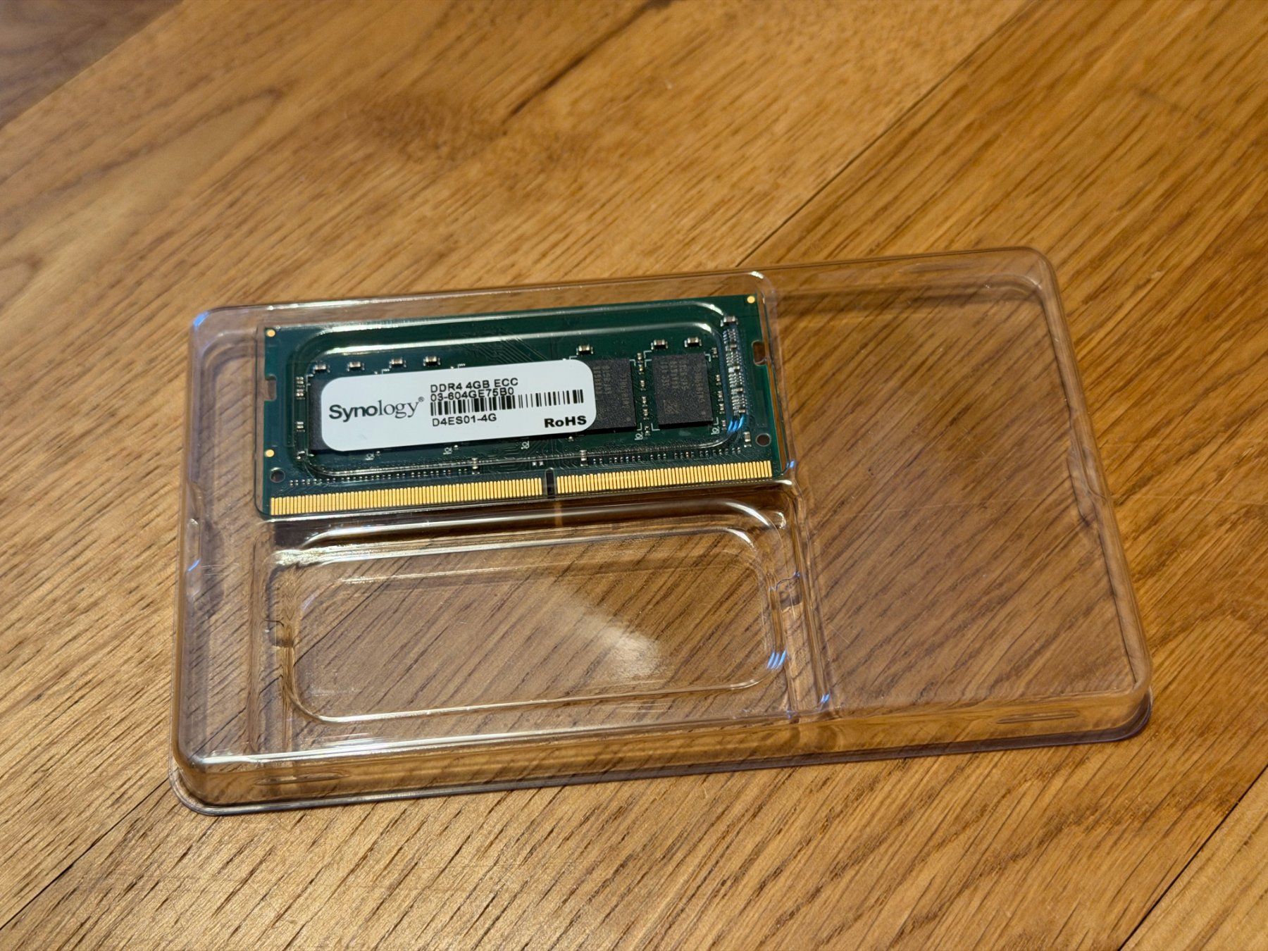 Memory / RAM: Synology D4ES01-4G 4GB DDR4 ECC SO-DIMM – Gebraucht aus Oberkirch LU von ghs3dsolutions