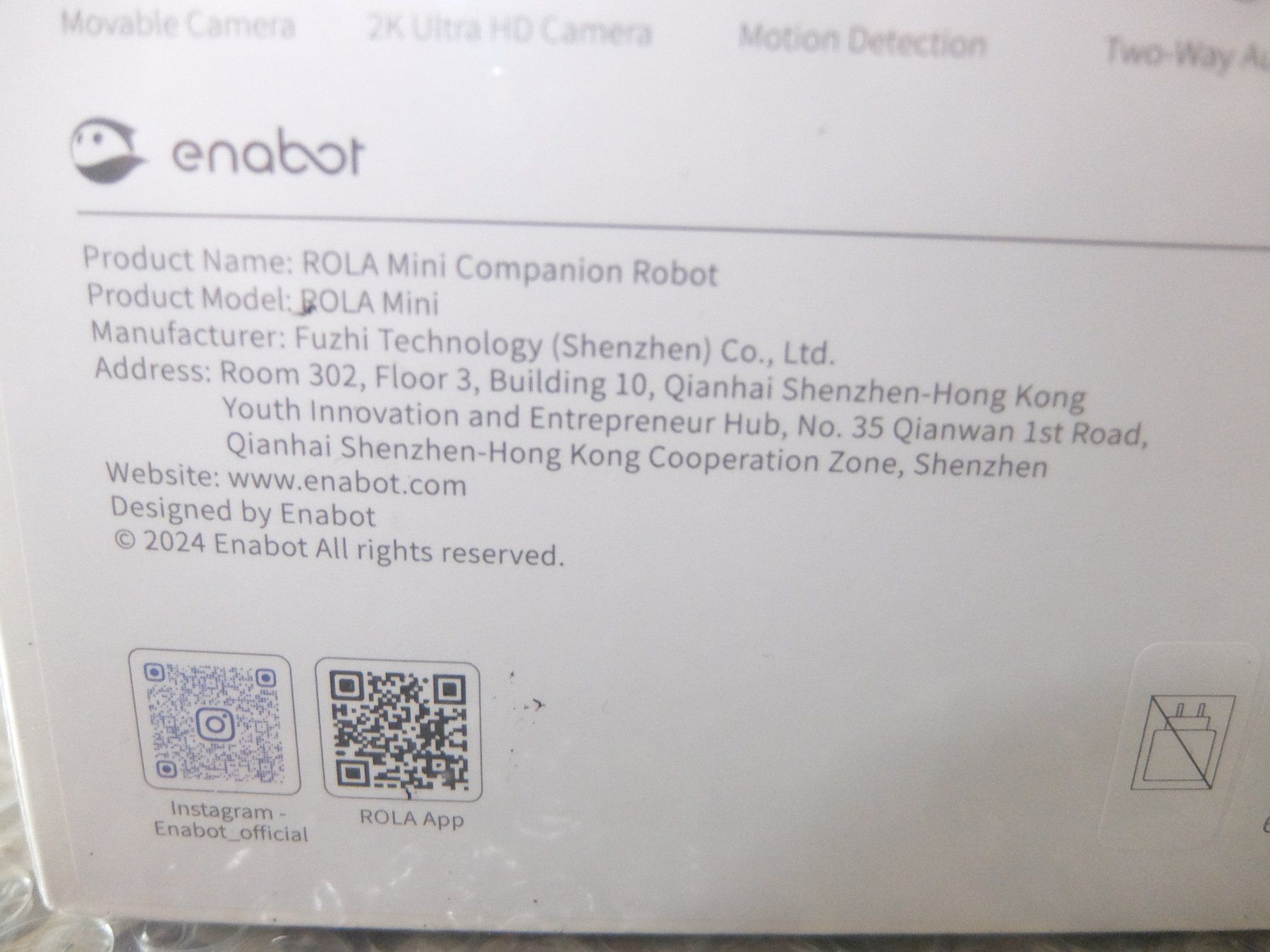 Videocamere: Enabot Rola Mini Companion Robot  camera – Nuovo e nell'imballaggio originale da Basel venduto da Elektronik_Markt 2