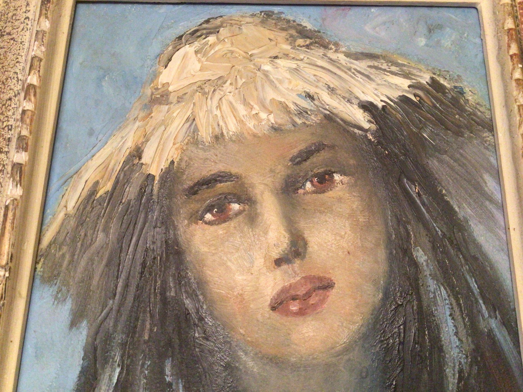 Dipinti: Portrait Junge Frau mit Strohhut – Usato da Salmsach venduto da Fxwg 3