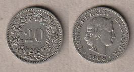 20 Rappen 1908