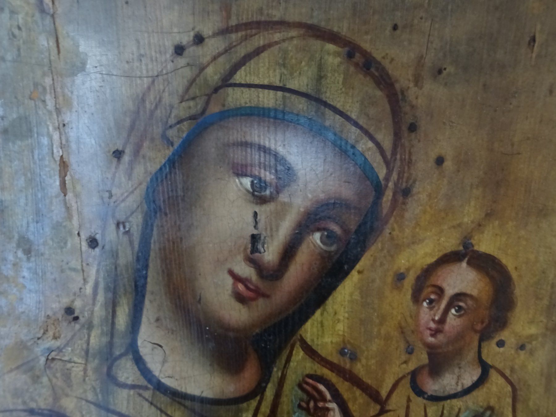 Gemälde: Alte Ikone / spezielle Maria mit Kind – Gebraucht aus Oetwil am See von Senegal 3