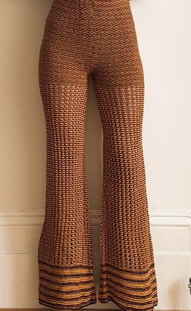 STOCKHOLM ATELIER Strickhose Hose Pantalone Baumwolle Gr.XS
