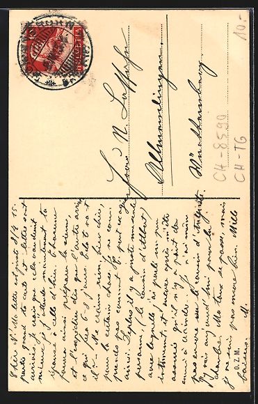 Cartoline postali: Romanshorn am Bodensee, Strassenpartie m – Usato da Berlin venduto da bartko-reher 1