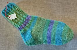 Gestrickte Socken/Wollsocken für Kinder Gr. 24/25