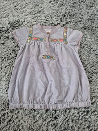 Süsses NoaNoa Kleid Gr. 9-12M (74-80) mit Stickerei Top!